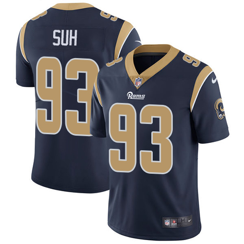 Nike Rams #93 Ndamukong Suh Navy Blue Team Color Men's Stitched NFL Vapor Untouchable Limited Jersey